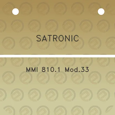 satronic-mmi-8101-mod33