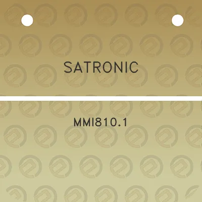 satronic-mmi8101