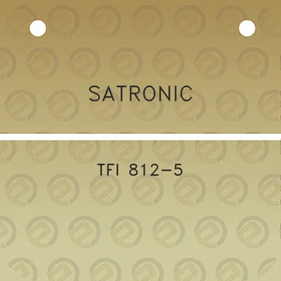 satronic-tfi-812-5