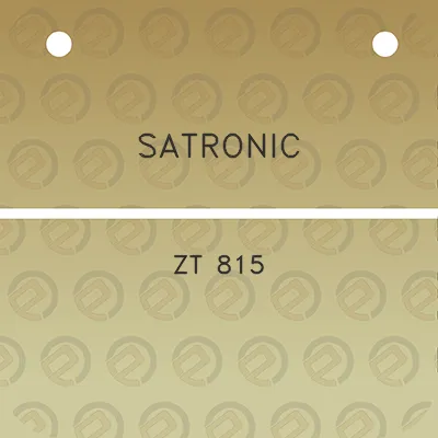 satronic-zt-815