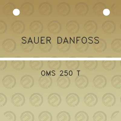 sauer-danfoss-oms-250-t