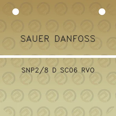 sauer-danfoss-snp28-d-sc06-rvo