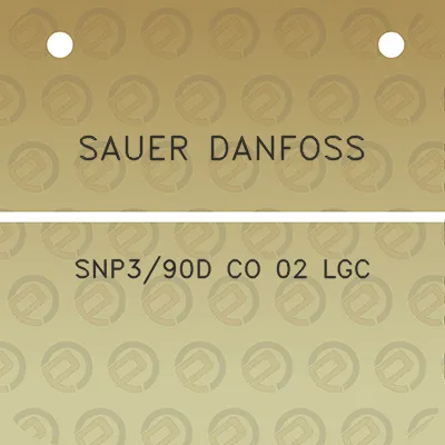 sauer-danfoss-snp390d-co-02-lgc