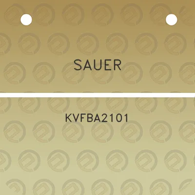 sauer-kvfba2101