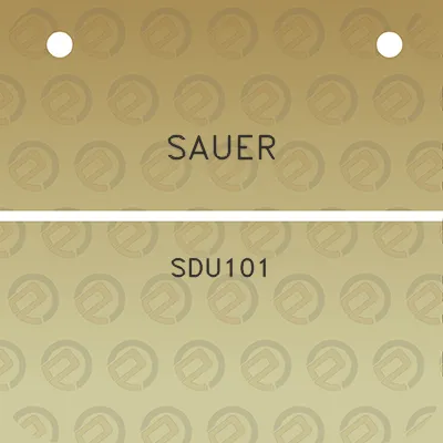 sauer-sdu101