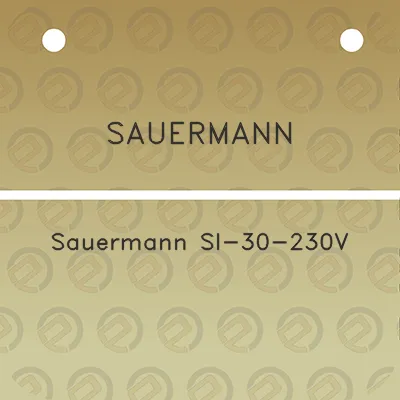 sauermann-sauermann-si-30-230v