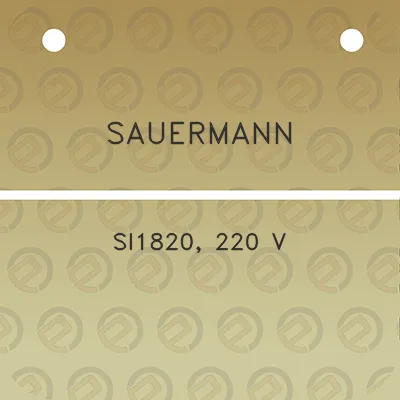 sauermann-si1820-220-v