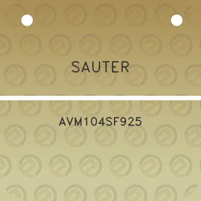 sauter-avm104sf925