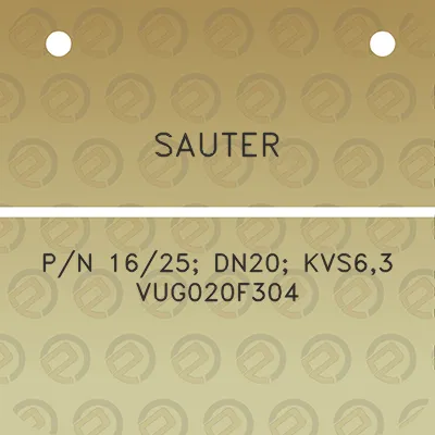 sauter-pn-1625-dn20-kvs63-vug020f304