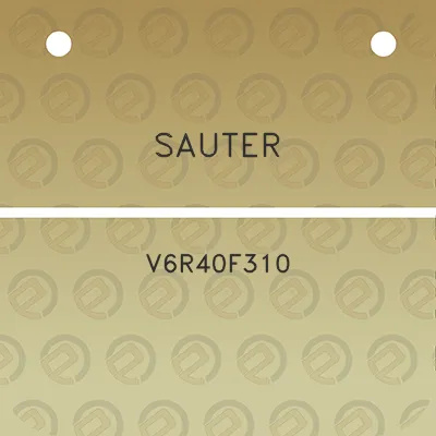 sauter-v6r40f310