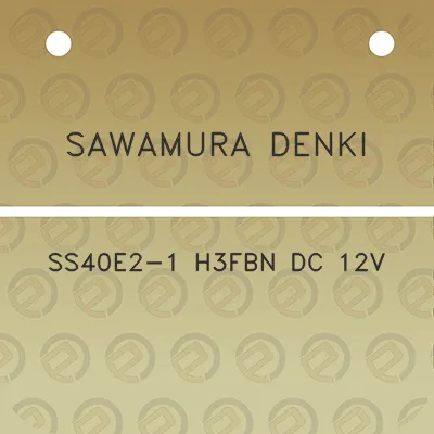 sawamura-denki-ss40e2-1-h3fbn-dc-12v