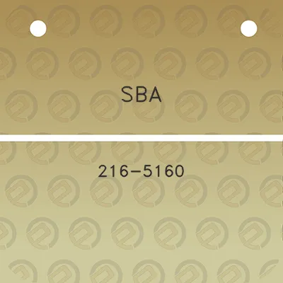 sba-216-5160