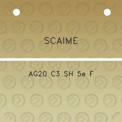 scaime-ag20-c3-sh-5e-f