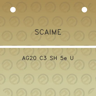 scaime-ag20-c3-sh-5e-u