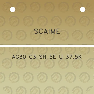 scaime-ag30-c3-sh-5e-u-375k