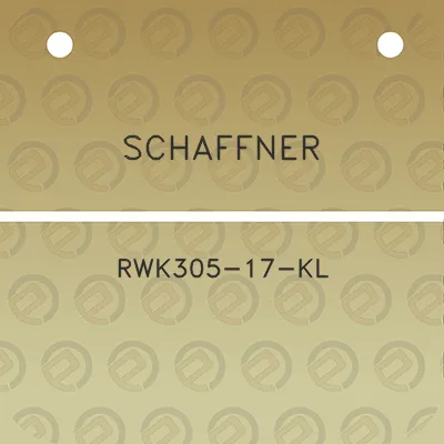 schaffner-rwk305-17-kl