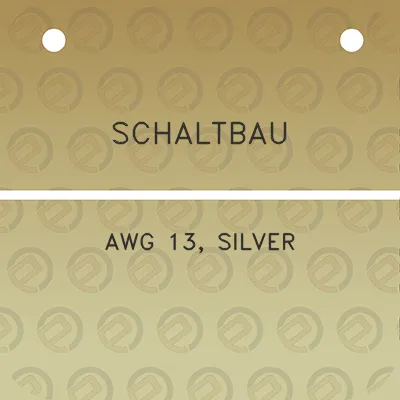 schaltbau-awg-13-silver