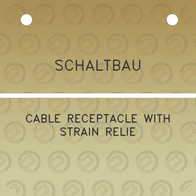 schaltbau-cable-receptacle-with-strain-relie