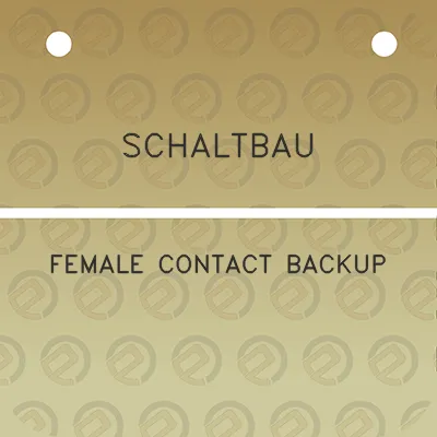 schaltbau-female-contact-backup