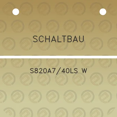 schaltbau-s820a740ls-w