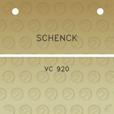 schenck-vc-920