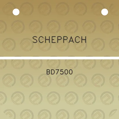 scheppach-bd7500