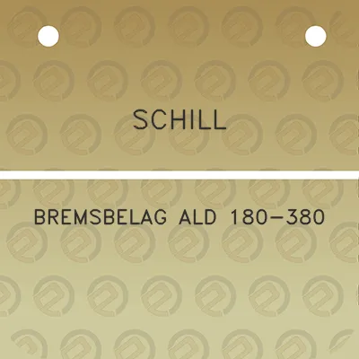 schill-bremsbelag-ald-180-380