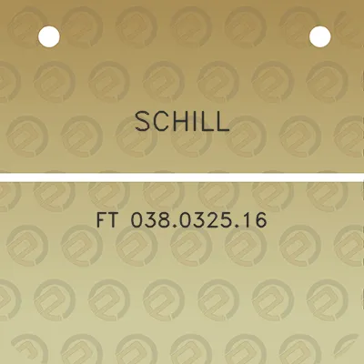 schill-ft-038032516