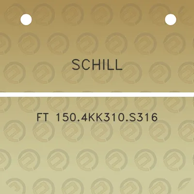 schill-ft-1504kk310s316