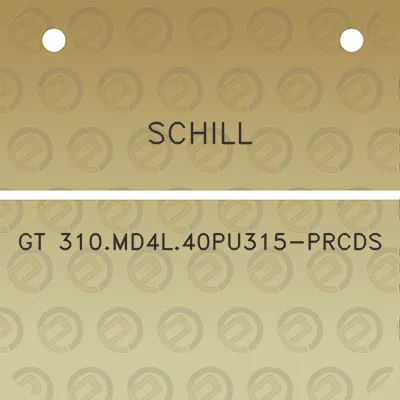 schill-gt-310md4l40pu315-prcds