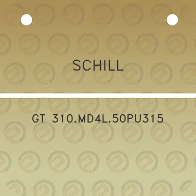 schill-gt-310md4l50pu315