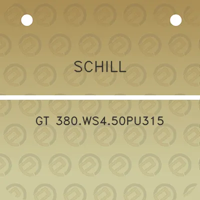 schill-gt-380ws450pu315