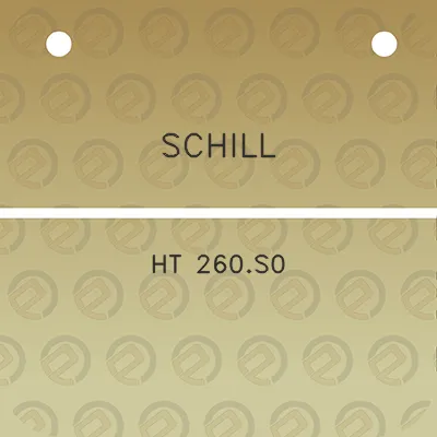 schill-ht-260s0