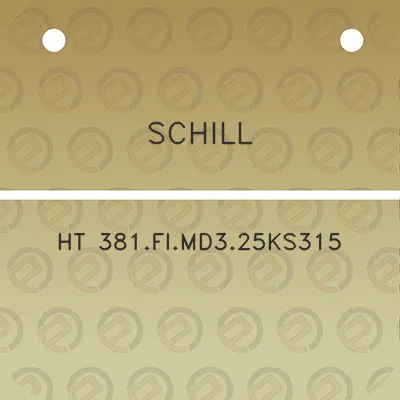 schill-ht-381fimd325ks315