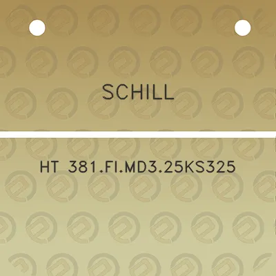 schill-ht-381fimd325ks325