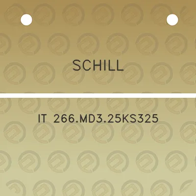 schill-it-266md325ks325