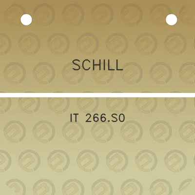 schill-it-266s0