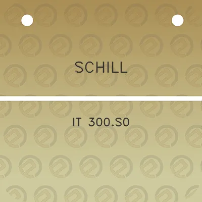 schill-it-300s0