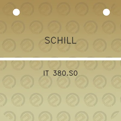 schill-it-380s0