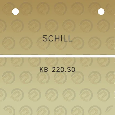 schill-kb-220s0