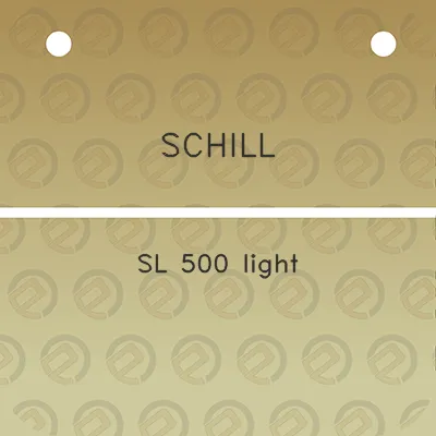 schill-sl-500-light