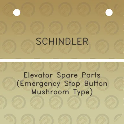 schindler-elevator-spare-parts-emergency-stop-button-mushroom-type