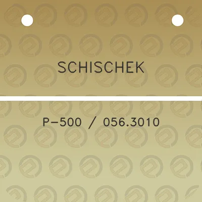 schischek-p-500-0563010