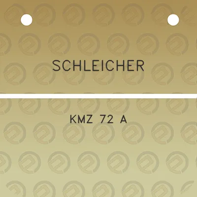 schleicher-kmz-72-a