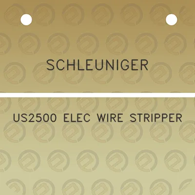 schleuniger-us2500-elec-wire-stripper