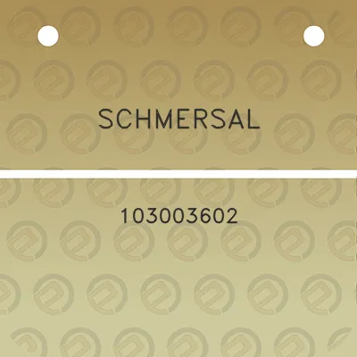 schmersal-103003602