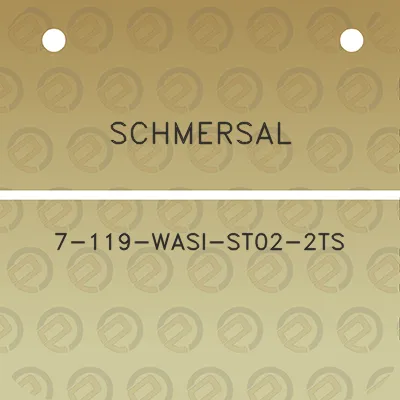 schmersal-7-119-wasi-st02-2ts