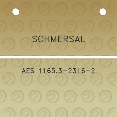 schmersal-aes-11653-2316-2