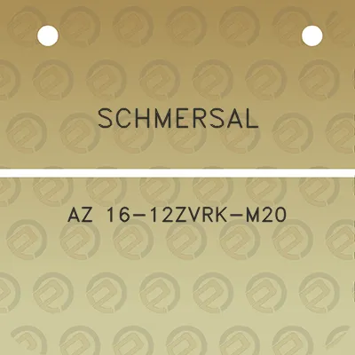 schmersal-az-16-12zvrk-m20