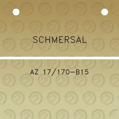 schmersal-az-17170-b15